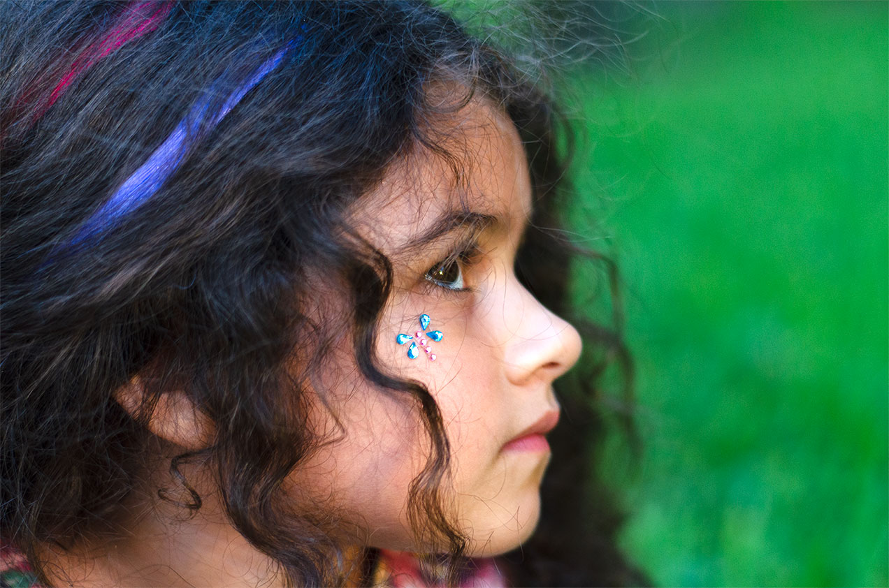 Dragonfly face charm