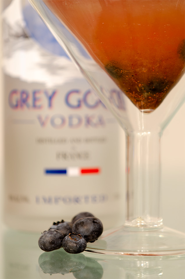 Blueberries and Grey Goose